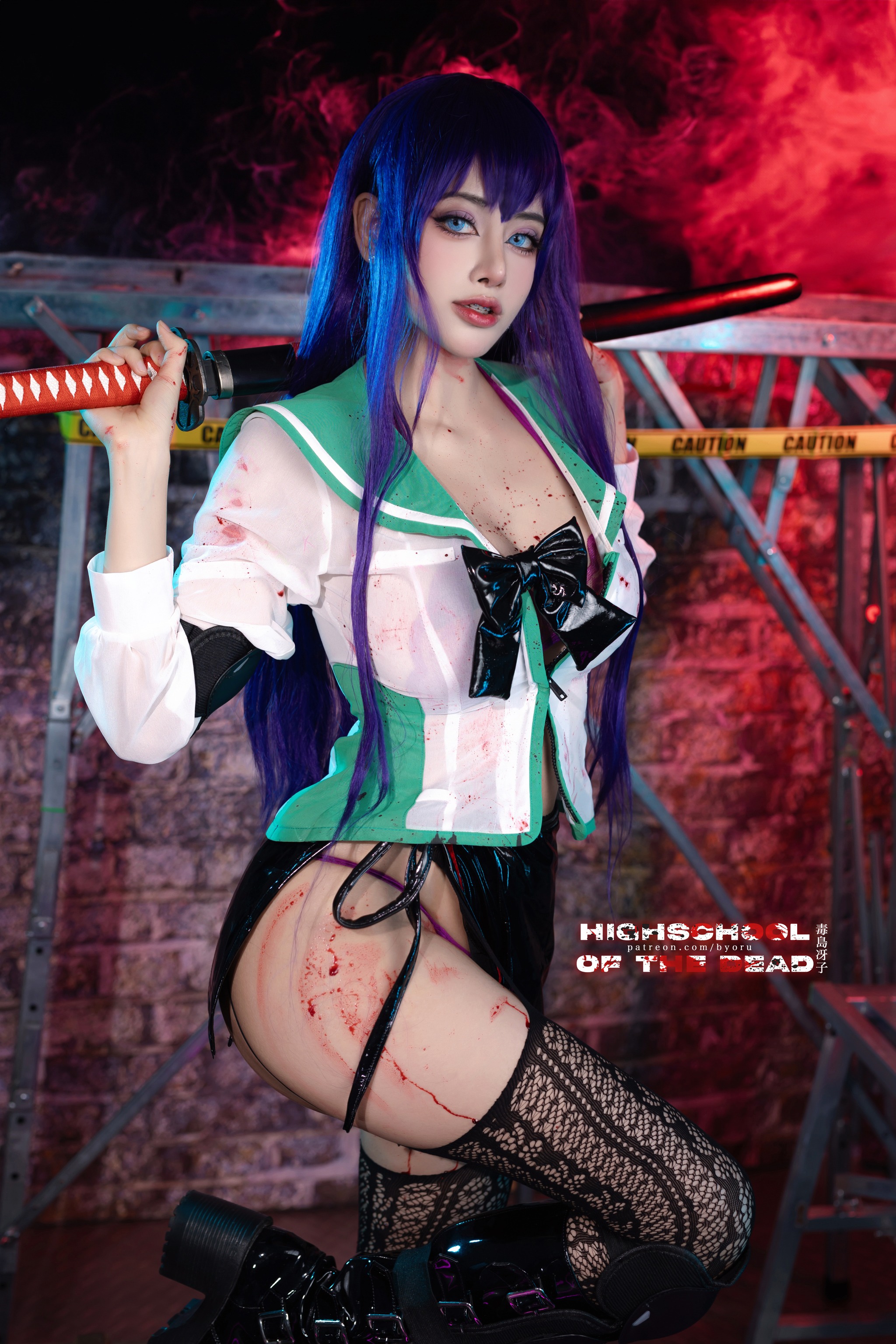 图片[1]-Byoru – NO.180 Saeko Busujima[47P]-XikXak